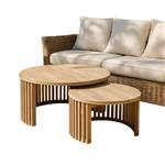 Salontafelset teak rond outdoor