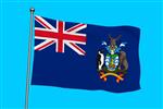 Vlag Zuid Georgia en de Zuidelijke Sandwicheilanden 300x450 cm