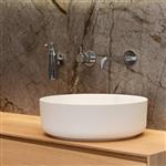 Waskom Loutro Malia Rond 42x42x14 cm Hoogglans Wit