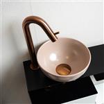 Waskom Loutro Mc Mini Rond 24x24x12 cm Taupe