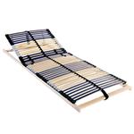 vidaXL Lamelbodem Bruin 70 x 190 cm Hout en Metaal