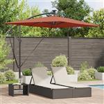 vidaXL Cantilever Banana Parasol Terracotta 294 x 200 x 254 cm
