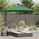vidaXL Cantilever Banana Parasol Groen 294 x 294 x 248 cm