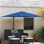 vidaXL Tuinparasol Azurblauw 248.5 x 247.5 x 160 cm Stof