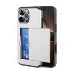 Kaarthouder Hoesje voor iPhone 16 Plus - Wallet Card Slot Cover Case - Zilver