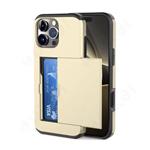 Kaarthouder Hoesje voor iPhone 13 Pro - Wallet Card Slot Cover Case - Goud