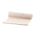 TABLE RUNNER COTTON EMBOSSED IVORY 26CM X 3M