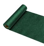 PINETREE GREEN 10GSM GLITTER NON WOVEN TABLE RUNNER PREMIER QUALITY 30CM X 5M