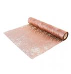 PINK GOLD GLOSSY TABLE RUNNER 30CM X 10M