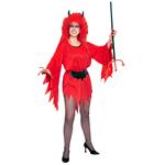 Halloween Jurk Rood Dames Duivelin