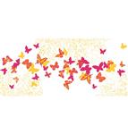 ROMANCE BUTTERFLIES TABLE RUNNER 30CM X 5M