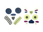 Gel Pumpkin stickers, mix