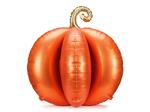 Standing Foil Balloon 3D Pumpkin, 90x90 cm, orange