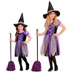 Halloween Jurk Paars Meisje 2 delig