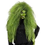 Halloween Pruik Groen Dames Heks