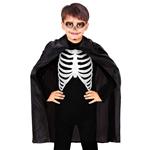 Halloween Cape Zwart Kind 90cm
