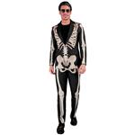 Halloween Kostuum Wit Zwart Heren Skelet 2 delig