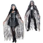 Halloween Cape Grijs Geest
