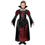 Halloween Jurk Zwart Rood Meisje Vampier