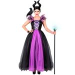 Halloween Jurk Zwart Paars Malefizia