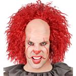 Halloween Pruik Rood Clown Krullen