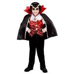 Halloween Kostuum Zwart Rood Baby Vampier