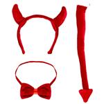 Halloween Accessoireset Rood Duivel