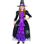 Halloween Jurk Paars Meisje Heks