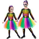 Halloween Jurk Gekleurd Skelet