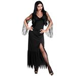 Halloween Kostuum Zwart Dames Lange Jurk