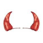 Halloween Haarclip Rood Hoorn 2st