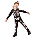 Skelet Jumpsuit Zwart Wit Meisje