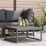 vidaXL Buitenmeubilair Zwart 70 x 70 x 32 cm Metaal