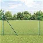 vidaXL Hexagon Hek Groen 1.6 x 25 m Staal