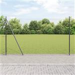 vidaXL Hekpalen 13 pcs Grijs Ø32mm 170 cm Gegalvaniseerd staal