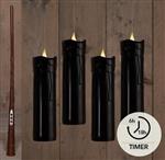 LED Kaarsen Anna's Collection – Zwart Floating Candle Magic – Set van 4 – Met Timer LED MET TIMER IN