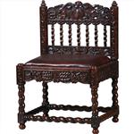 Koloniale stoel ca 1700 incl bekleding naar wens  (No.280305)