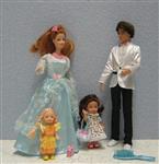 Moeder met kind en Ken en kat familie [POP101]
