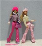 2 Barbie vriendinnen met tassen [POP109]