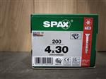 Spax gegalvaniseerd 4x30mm