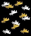 Table confetti - Just married