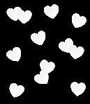 Table confetti - White heart