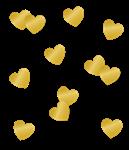Table confetti - Gold heart