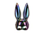 Bunny mask, 16.5x34cm, black