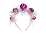 Disco Ball Headband, 17.5x17.5 cm, pink