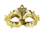 Carnival mask, 17x9 cm, gold