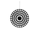 Decorative Rosette Spider Web, black, 50 cm