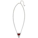 Zilveren Ketting Met Rode Duivels Hart