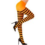 Halloween Panty Zwart Oranje Gestreept