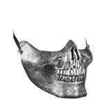 Halloween Mondkapje Zilver Schedel